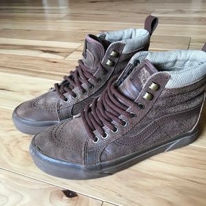 Leather Vans High Tops